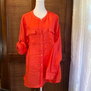 Calvin Klein, 100% linen, XL blouse